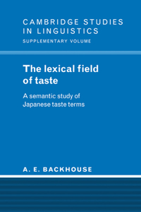 Lexical Field of Taste