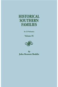 Historical Southern Families