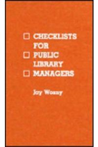 Checklists for Public Library Managers