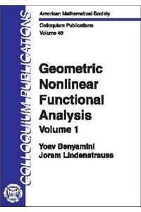 Geometric Nonlinear Functional Analysis, Volume 1