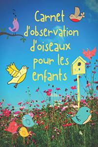 Carnet d'observation d'oiseaux pour les enfants