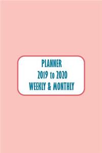 Academic Planner Appointment Book Pastel Pink