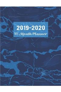 2019-2020 12 Month Planner