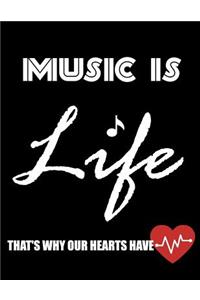 music is life that's why our hearts have