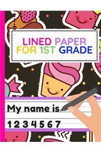 Lined Paper For 1st Grade