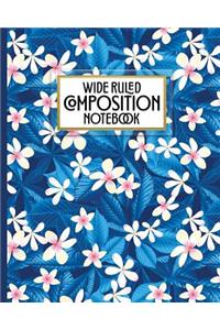Wide Ruled Composition Notebook