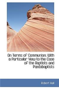 On Terms of Communion
