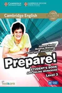 Cambridge English Prepare! Level 3 Student's Book and Online Workbook with Testbank