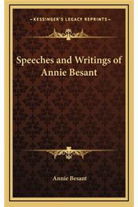 Speeches and Writings of Annie Besant