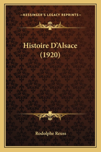 Histoire D'Alsace (1920)
