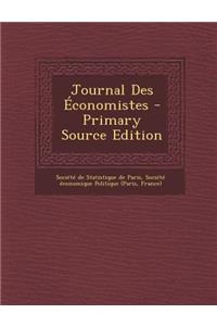 Journal Des Economistes