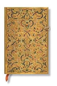 Paperblanks Gold Inlay Hardcover Mini Lined Clasp Closure 208 Pg 85 GSM