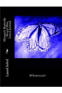 Monarch Butterfly Royal Blue Lined Journal