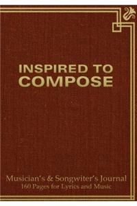 Musician's and Songwriter's Journal 160 pages for Lyrics & Music