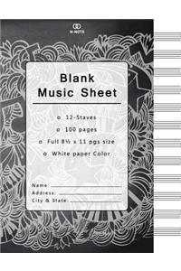 Blank Music Sheet