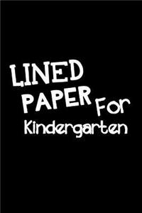 Lined Paper For Kindergarten