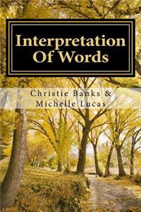 Interpretation Of Words