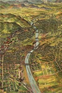Los Angeles Vintage Map Field Journal Notebook, 50 pages/25 sheets, 4x6