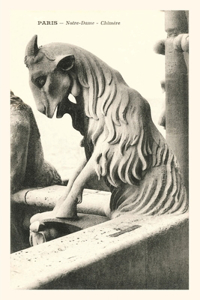 Vintage Journal Goat Gargoyle, Notre Dame