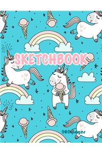 Unicorn Sketchbook 200 pages