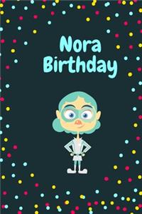 Nora Birthday Cute Hero Gift _ Nora Notebook: Lined Notebook / Journal Gift, 120 Pages, 6x9, Soft Cover, Matte Finish