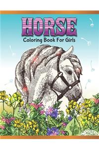 Horse Coloring Book For Girls