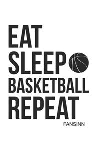 Cool Eat Sleep Basketball Repeat Notebook