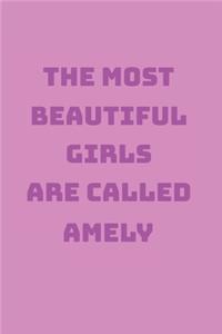 Amely Girl Woman Notebook