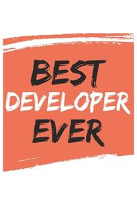 Best developer Ever developers Gifts developer Appreciation Gift, Coolest developer Notebook A beautiful