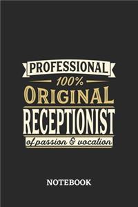 Professional Original Receptionist Notebook of Passion and Vocation