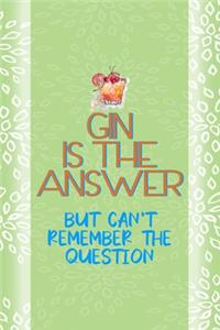 Gin Is The Answer But Can't Remember The Question