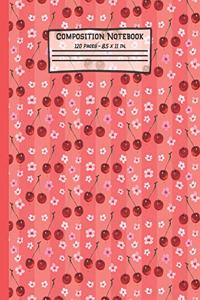 Cherry Composition Notebook