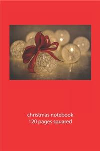 christmas notebook 120 pages squared