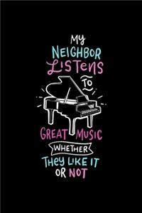 Piano Player Notebook