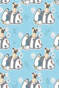Panda Pinguin Katze Hund Notizbuch