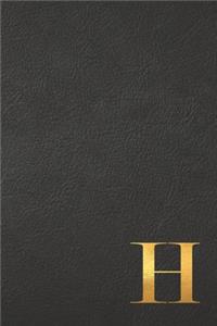 H: Executive Monogram Initial To Do List Notebook - Daily Checklist Planner