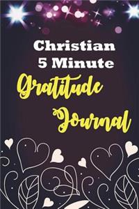 Christian 5 Minute Gratitude Journal