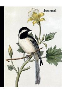 Vintage Bird and Flower Journal