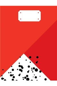 Red Moroccan Print Composition Notebook