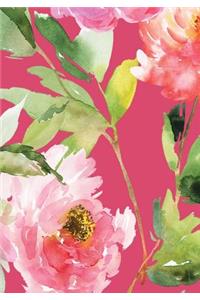 Peonies Sketchbook 7 x 10