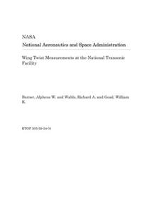 Wing Twist Measurements at the National Transonic Facility