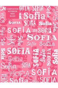 Sofia Composition Notebook Wide Ruled