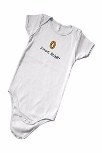 Onesie: Future Reader (6-12 mos) White