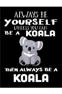 Always Be Yourself Unless You Can Be A Koala Then Always Be A Koala