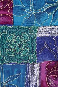 Quilted Pattern Quilt Blue Journal