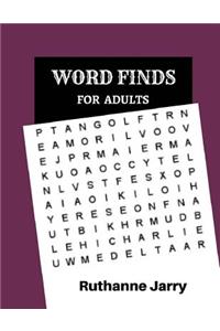 Word Finds For Adults