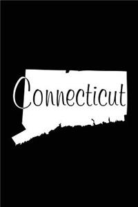 Connecticut - Black Lined Notebook with Margins