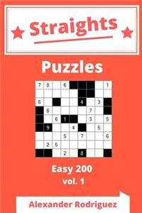 Straights Puzzles - Easy 200 vol. 1