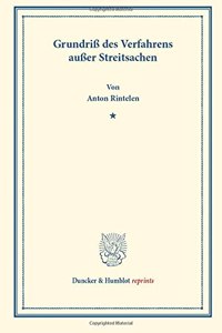 Grundriss Des Verfahrens Ausser Streitsachen