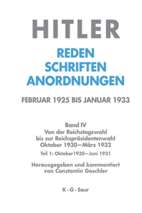 Oktober 1930 - Juni 1931